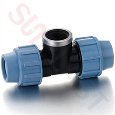 Tee filettato femmina a compressione HDPE